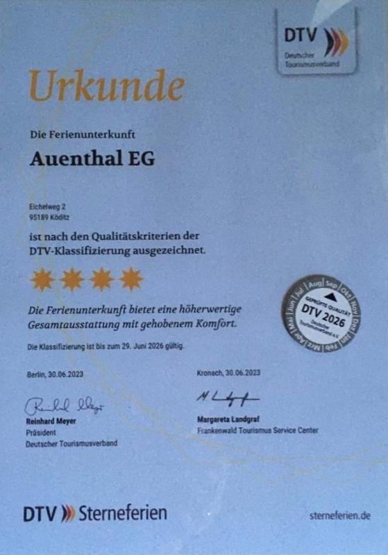 Ferienwohnung Auenthal Koditz Екстер'єр фото